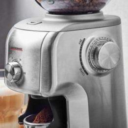 Kavamalė su smulkinimo peiliukais Gastroback Design Coffee Grinder Advanced Plus, 400 g, juoda ir nerūdijančiojo plieno