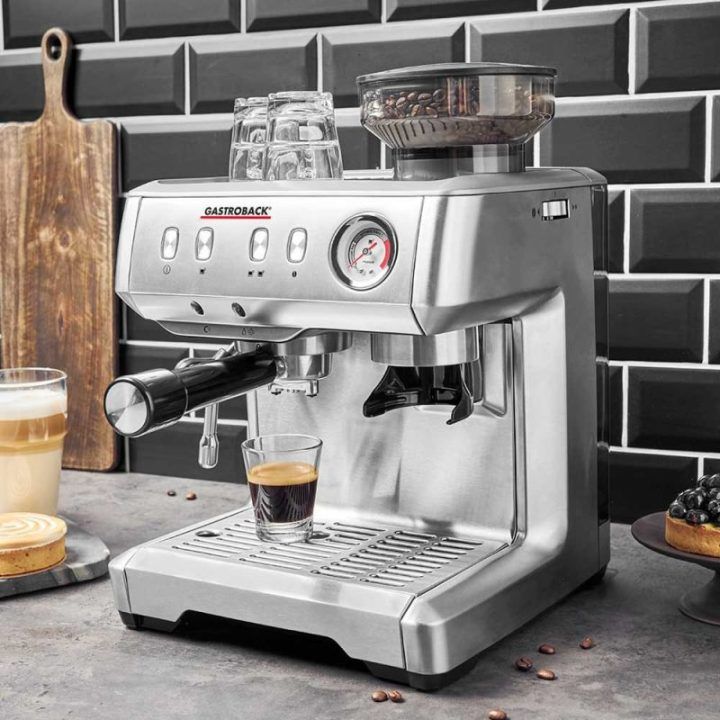 Espreso aparatas Gastroback Design Espresso Advanced Barista, 2,5 l, nerūdijančiojo plieno spalvos