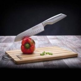 Bambukinė pjaustymo lenta su rankena Pensofal Academy Chef, 33,5 × 24 × 1,5 cm