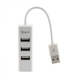USB 2.0 šakotuvas Sbox H-204W, 4 prievadai, baltas