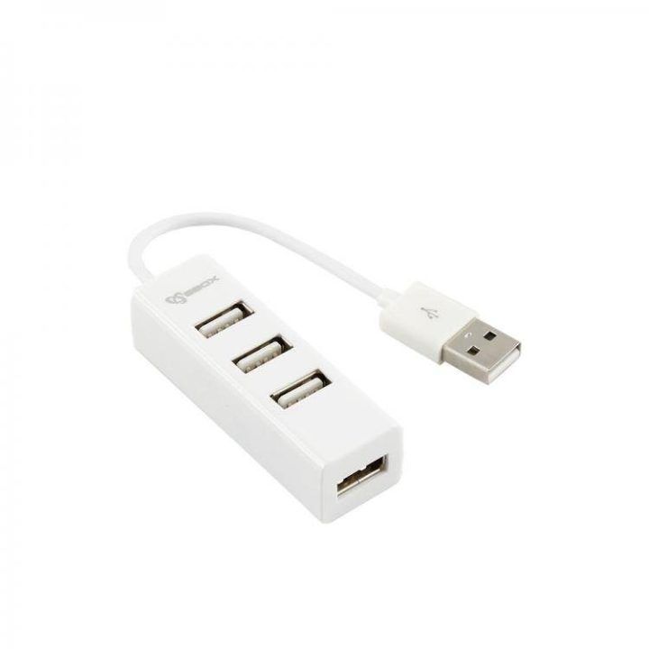USB 2.0 šakotuvas Sbox H-204W, 4 prievadai, baltas