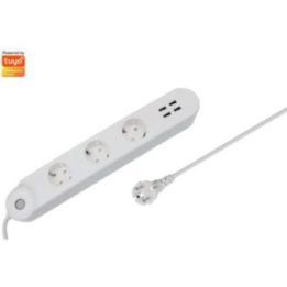 Išmanusis ilgintuvas su 3 lizdais ir 4 USB prievadais Denver SHP-300U