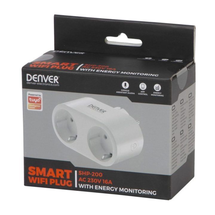 Išmanusis kištukas su energijos stebėjimu Denver SHP-200MK2
