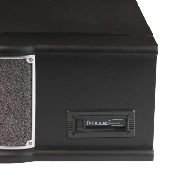 Medinis retro muzikos centras su patefonu Denver MRD-51, juodas
