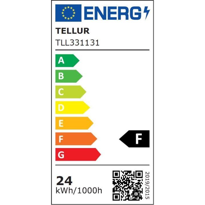 Apvalus išmanusis LED lubinis šviestuvas Tellur, 24 W, baltas