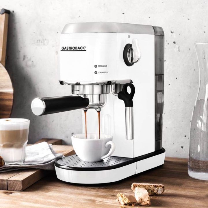 Espreso kavos aparatas Gastroback Design Espresso Piccolo, 1,5 l, 1400 W, baltas