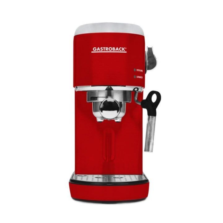 Espreso kavos aparatas Gastroback Design Espresso Piccolo, 1,5 l, raudonas
