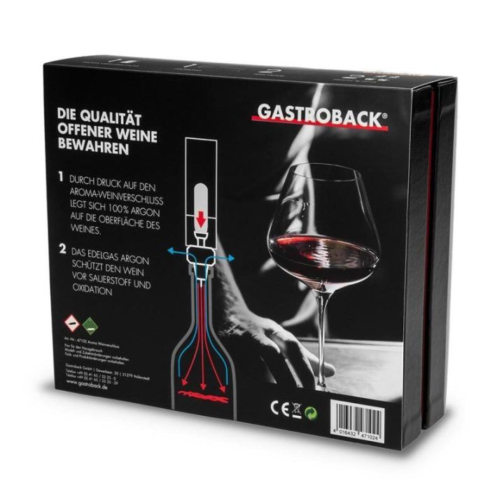 Vyno konservavimo prietaisas su argonu Gastroback Aroma