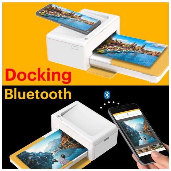 Nuotraukų spausdintuvas su Bluetooth Kodak PD460, 10 lapų, geltonas