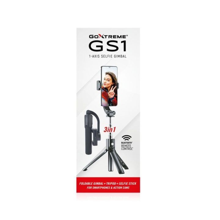 Stabilizatorius išmaniesiems telefonams ir veiksmo kameroms GoXtreme GS1, 52 cm