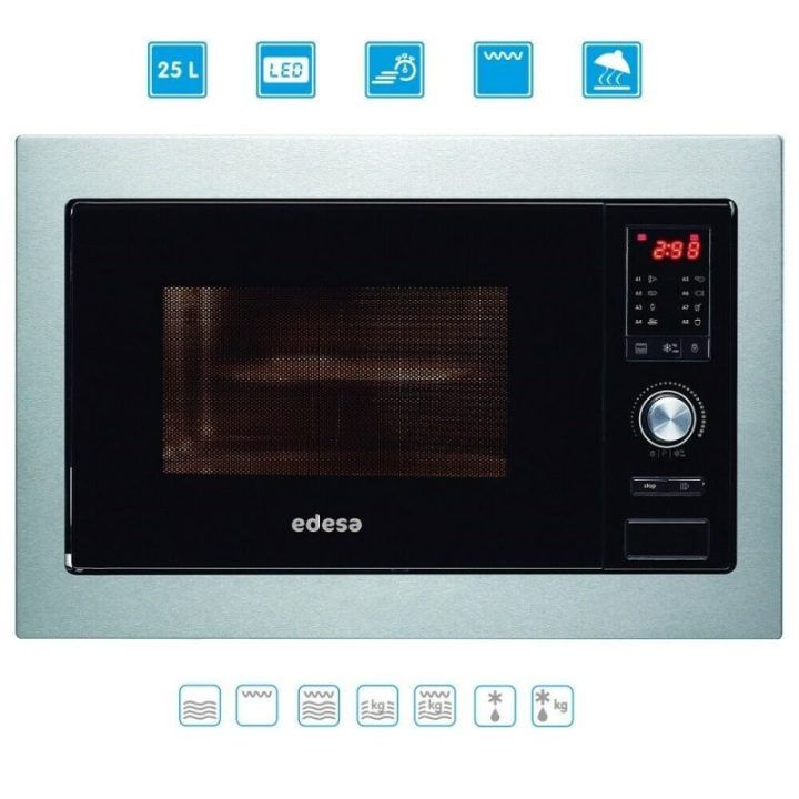 Įmontuojama mikrobangų krosnelė su griliu Edesa EMW-2510-IG X, 25 l