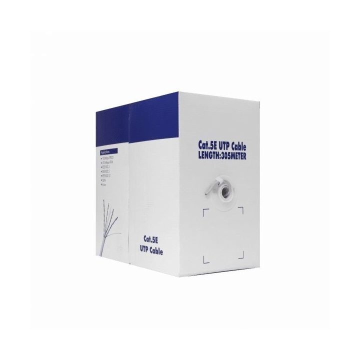 Tinklo kabelis Sbox UTP-305, CAT5e, 305 m, pilkas