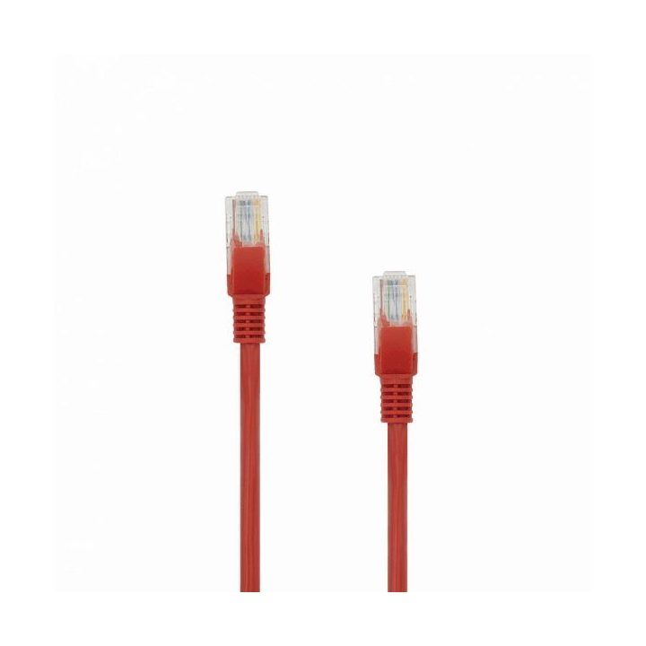 Tinklo kabelis CAT5e Sbox UTP-1R, 1 m, raudonas