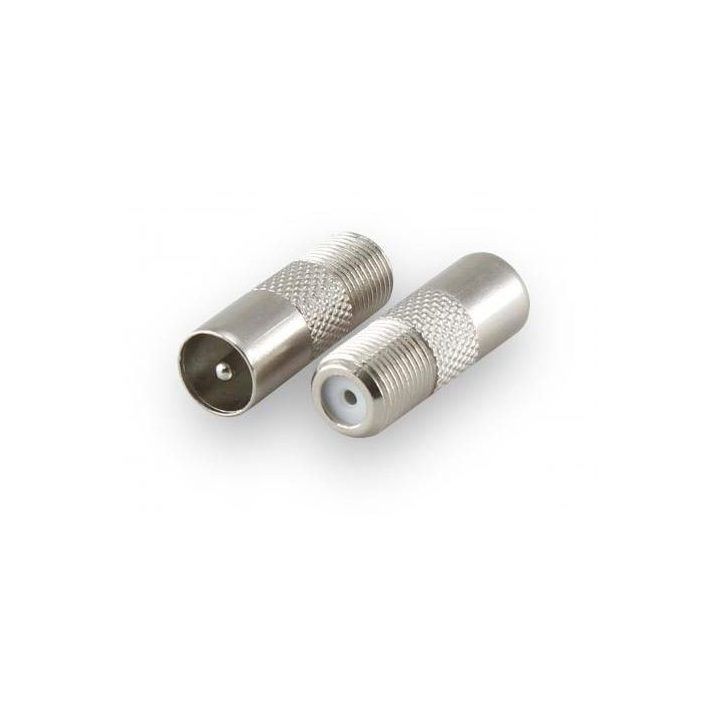 F–RF jungčių adapteris Sbox AD.F-RF M, sidabro spalvos
