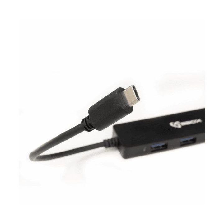 USB šakotuvas su USB-C jungtimi ir 4 USB 3.0 prievadais Sbox H-404C