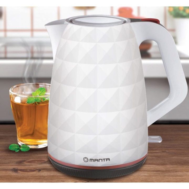 Elektrinis virdulys Manta KTL9230W, 1,7 l, 2200 W, baltas