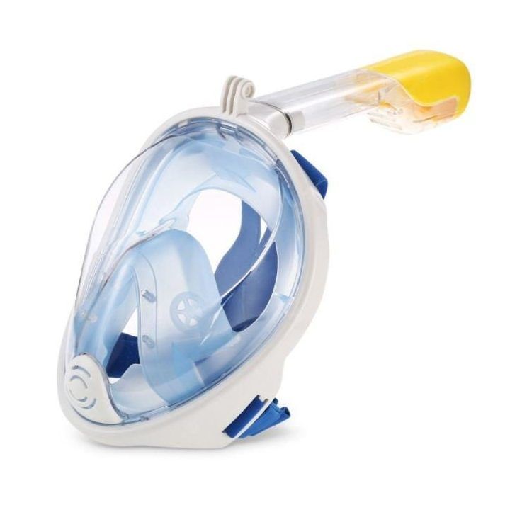 Viso veido nardymo kaukė su 180° matymo lauku Free Breath M2068G, L/XL, mėlyna