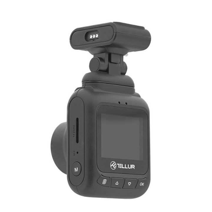 Automobilinis vaizdo registratorius 1080p Tellur Dash Patrol DC1, juodas