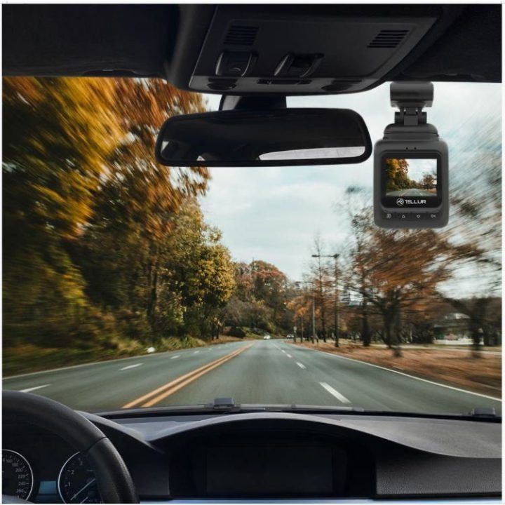 Automobilinis vaizdo registratorius 1080p Tellur Dash Patrol DC1, juodas