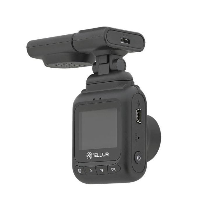 Vaizdo registratorius su GPS Tellur Dash Patrol DC2, Full HD 1080p, juodas