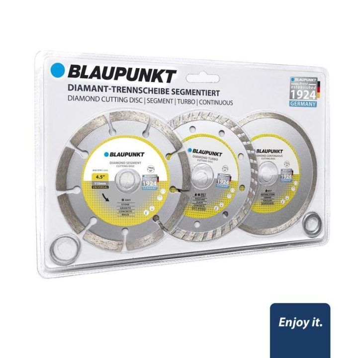 Deimantinių diskų rinkinys BP3035 šlifuokliui Blaupunkt BP-CW-D4115, 3 vnt