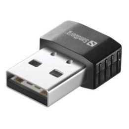 USB Wi-Fi adapteris Sandberg, 650 Mbit/s, juodas