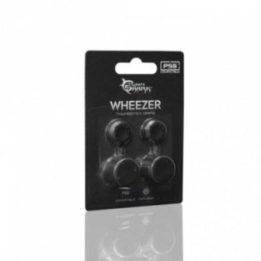 Silikoninės nykščių rankenėlės PS5 valdikliui White Shark Wheezer, juodos