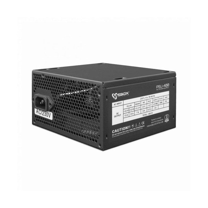 Maitinimo blokas Sbox PSU-400/ATX-400W, 400 W, juodas