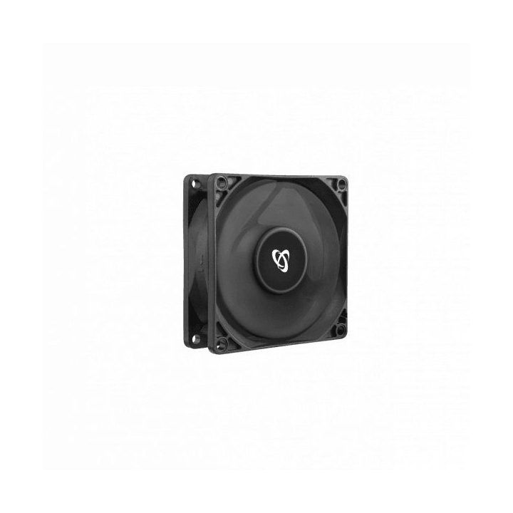 Kompiuterio ventiliatorius Sbox CF-80, 80 × 80 × 25 mm, juodas