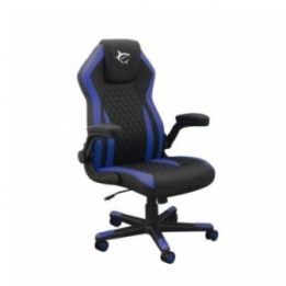 Žaidimų kėdė su fiksuotais porankiais White Shark Blue Dervish, juoda su mėlyna
