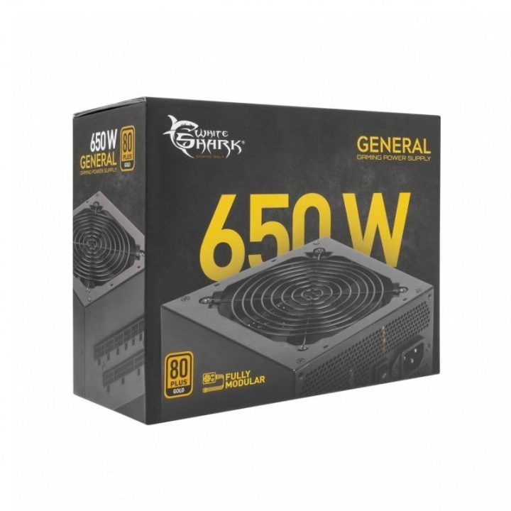Visiškai modulinis kompiuterio maitinimo blokas White Shark General, 650 W