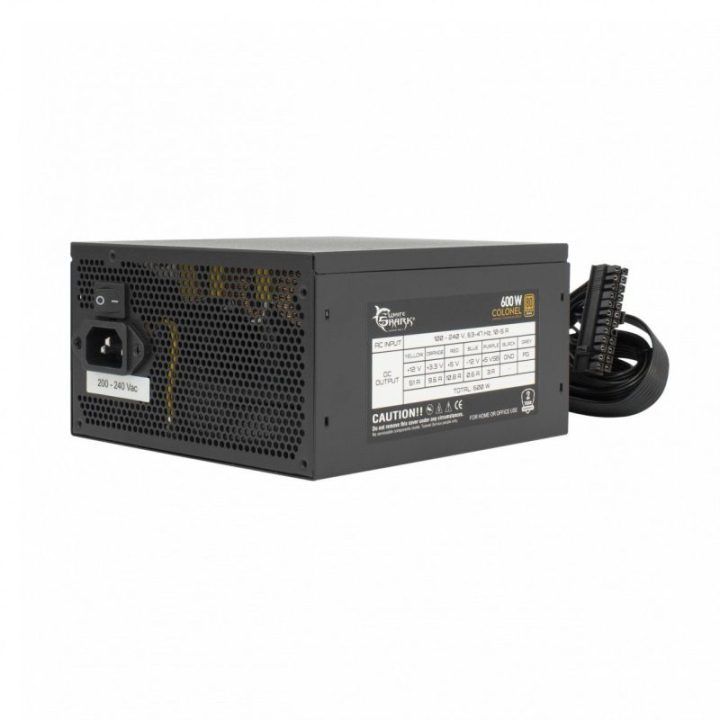 Kompiuterio maitinimo blokas 80 PLUS Bronze White Shark Colonel, 600 W