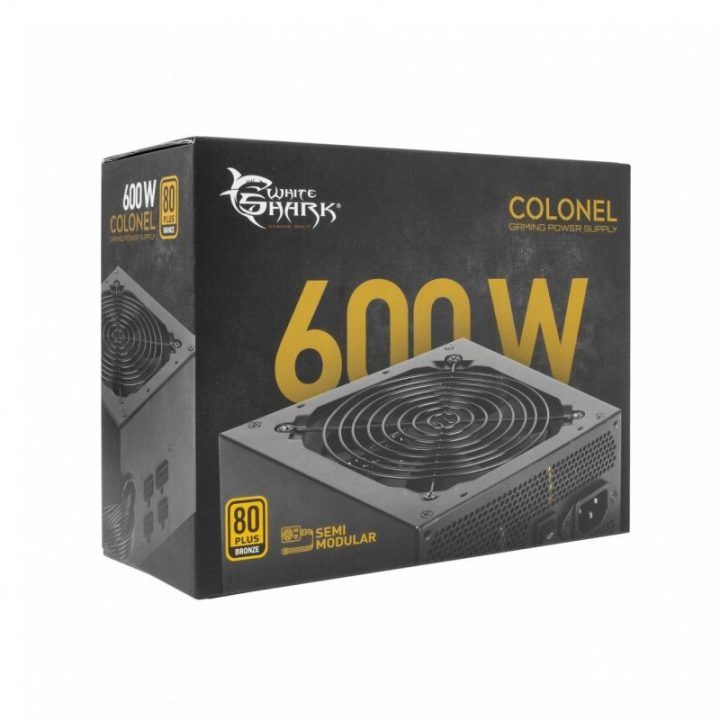 Kompiuterio maitinimo blokas 80 PLUS Bronze White Shark Colonel, 600 W