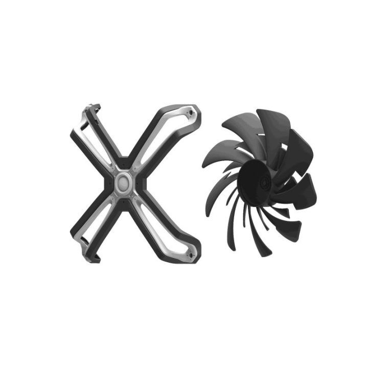ARGB korpuso ventiliatorius Zalman ZM-SF140, 140 mm, juodas