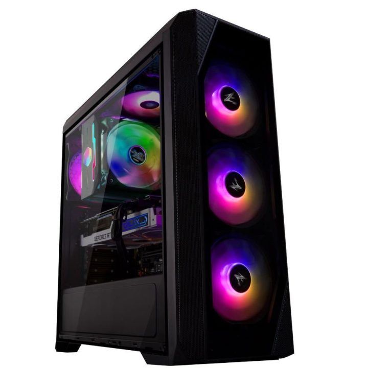 ATX kompiuterio korpusas su 4 RGB ventiliatoriais Zalman N5 TF