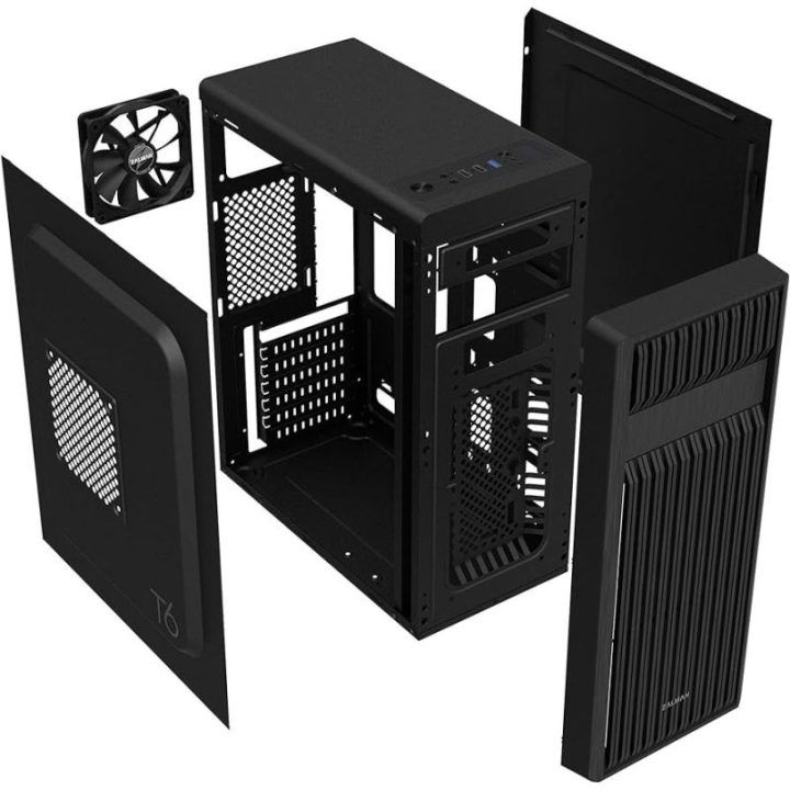 ATX kompiuterio korpusas su optinio disko įrenginio vieta Zalman T6, juodas