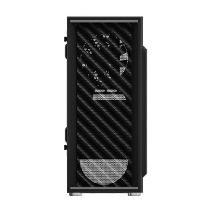 Kompiuterio korpusas ATX su dviem 120 mm ventiliatoriais Zalman T7, juodas