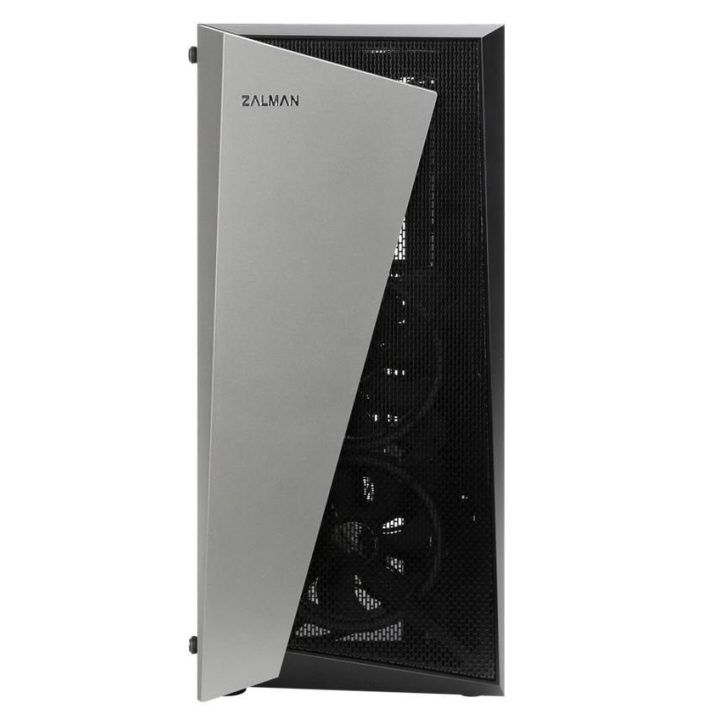 ATX kompiuterio korpusas su 120 mm RGB ventiliatoriais Zalman S4 Plus, juodas