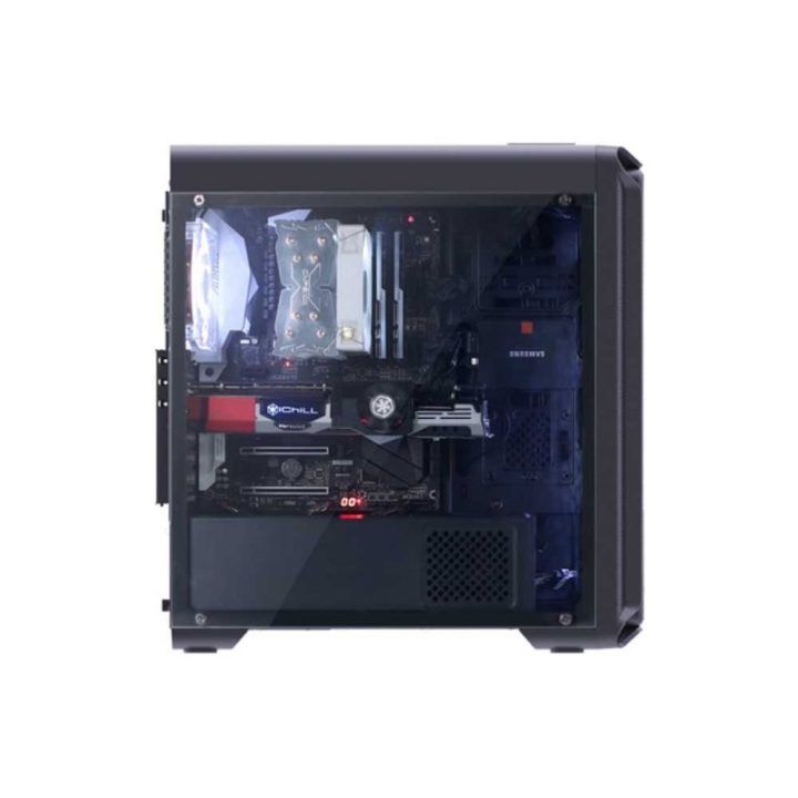 Kompiuterio korpusas su 4 LED ventiliatoriais Zalman I3 ATX, juodas