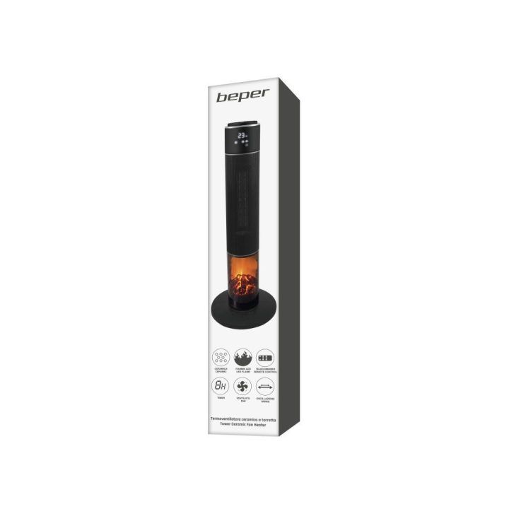 Bokštinis keraminis šildytuvas Beper P203TER001, 2000 W