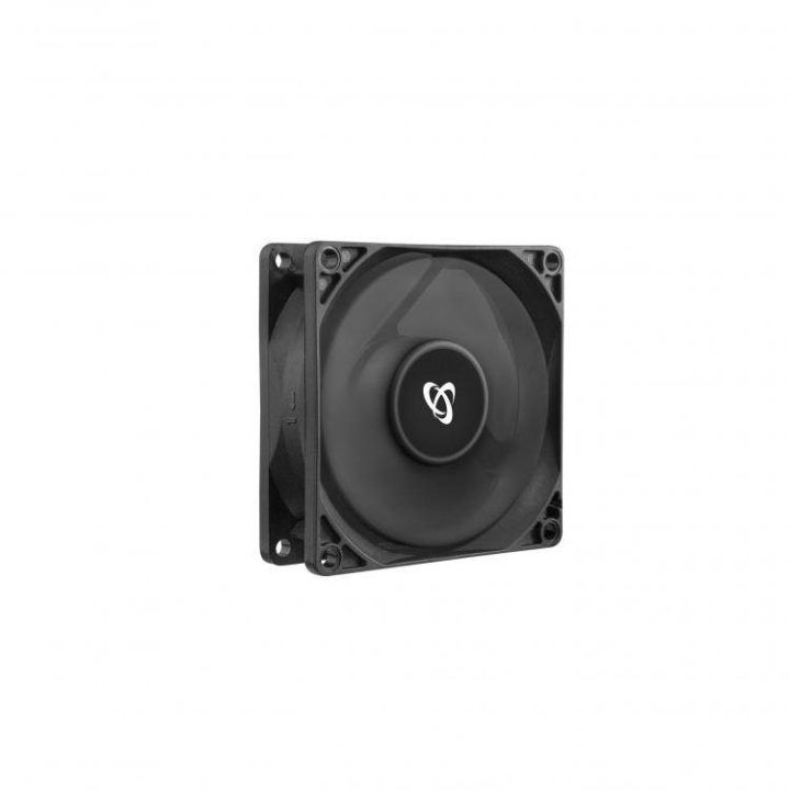 Kompiuterio ventiliatorius Sbox CF-80/R, 80 × 80 × 25 mm, juodas