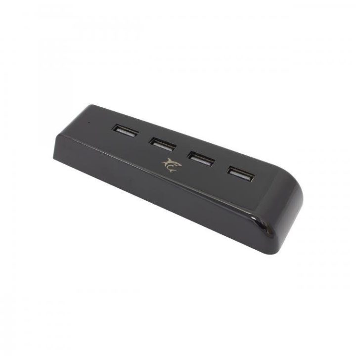 USB šakotuvas PS5 konsolei su 4 prievadais White Shark Cross, juodas