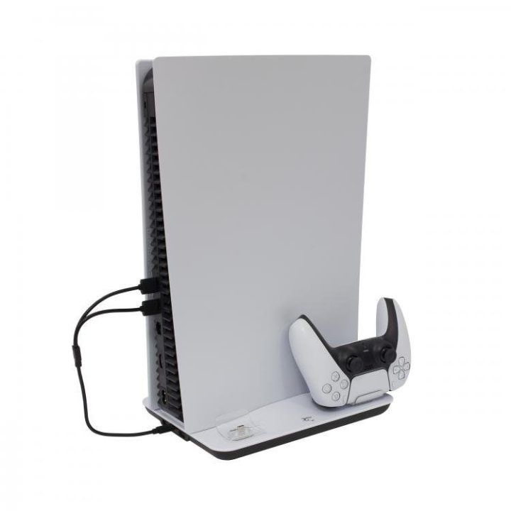 PS5 konsolės aušinimo stovas su trimis LED ventiliatoriais White Shark Guard
