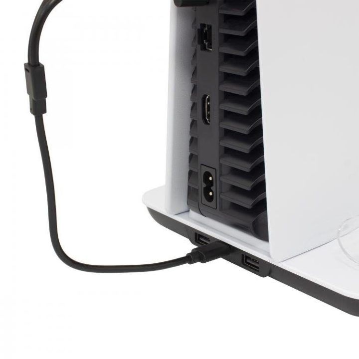 PS5 konsolės aušinimo stovas su trimis LED ventiliatoriais White Shark Guard