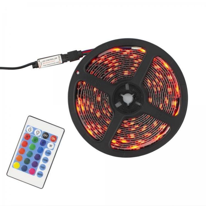 RGB LED juosta su nuotolinio valdymo pultu White Shark HELIOS-5 LED-05, 5 m