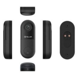 Laidinis vaizdo durų skambutis su Wi-Fi Tellur Smart, 1080p, juodas