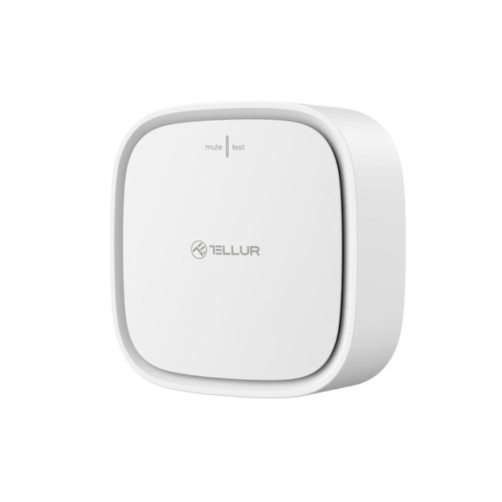 Gamtinių dujų nuotėkio jutiklis Tellur Smart WiFi, 12 V, baltas