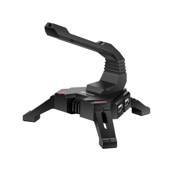 USB šakotuvas su laido laikikliu Sandberg Bungee, 1 m, juodas