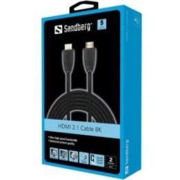 HDMI 2.1 kabelis 8K raiškai Sandberg, 2 m, juodas