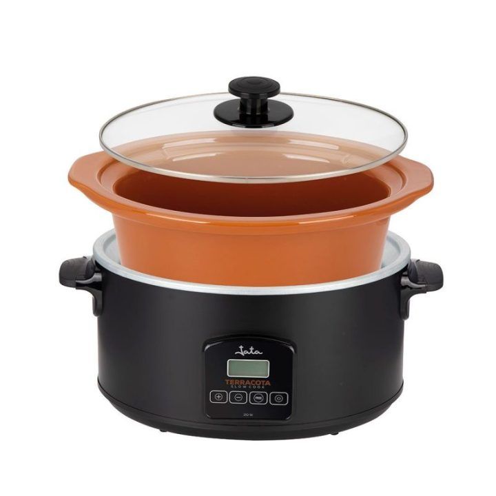 Lėtaeigė viryklė su keraminiu dubeniu Jata JEOL2145, 5 l, 210 W
